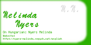 melinda nyers business card